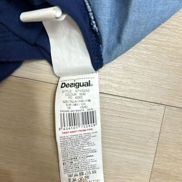 Desigual girls dress, blue, size 7/8 - Picture 8 of 8